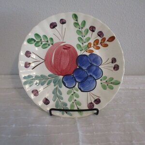 Set of 2 vintage fruit pattern plates from Fondeville New York